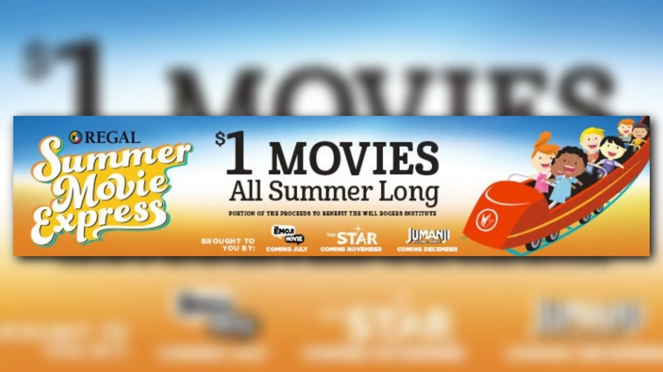 Regal Cinemas to offer 1 movies this summer